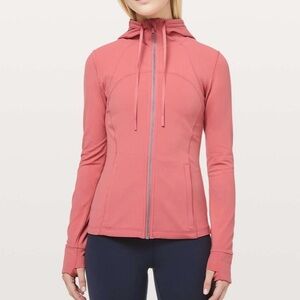 Lululemon Hooded Define Jacket Nulu Blush Coral Women’s Size 10 *Flaw